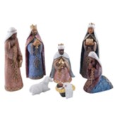 Black American Nativity Set, 7 pieces
