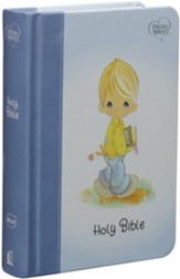 NKJV Precious Moments Small Hands Bible, Comfort Print--hardcover, blue - Slightly Imperfect