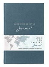 NET Love God Greatly Journal, cloth over board