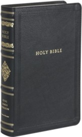 KJV Personal-Size Sovereign Collection Bible, Comfort Print--soft leather-look, black