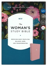 NIV Woman's Study Bible, Comfort Print--cloth over board, pink (indexed)