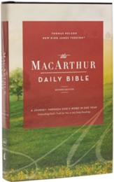 NKJV MacArthur Daily Bible 2nd  Edition, Hardcover