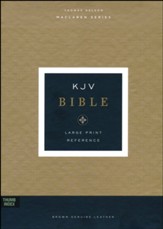 KJV Large-Print Verse-by-Verse Reference Bible, Maclaren Series, Comfort Print--genuine leather, brown (indexed)