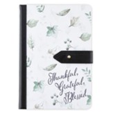 Thankful, Grateful, Blessed Linen Journal