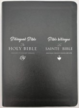 French/ESV Bilingual Bible--imitation leather, black