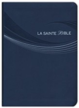 Louis Segond 1910 French Bible: Navy Blue Bonded Leather, Large Print
