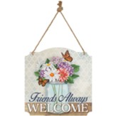 Friends Welcome Metal Wall Decor