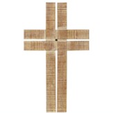 Antique Wood Look Wall Cross
