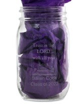 Personalized, Mason Jar, Trust in the Lord, 16 Oz