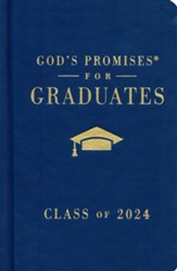 NKJV God's Promises for Graduates: Class of 2024--hardcover, navy