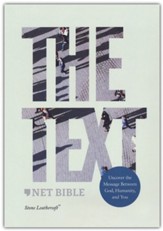NET, The TEXT Bible, Leathersoft, Stone, Comfort Print