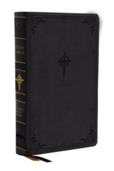 NABRE Large-Print Catholic Bible, Comfort Print--soft leather-look, black (indexed)
