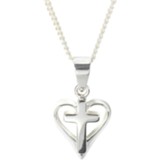 Nursing Heart Cross Necklace