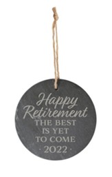 Happy Retirement Slate Ornament