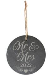 Mr. & Mrs. Slate Ornament