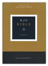 KJV Compact Bible, Maclaren Series--soft leather-look, black