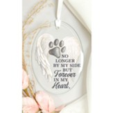 Forever In My Heart, Pet, Glass Ornament