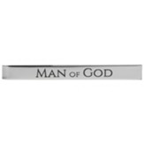 Man Of God Tie Bar, Silver
