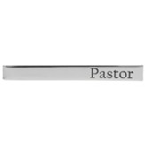 Pastor Tie Bar, Silver