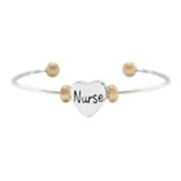 Nurse Heart Bracelet, Two Toned