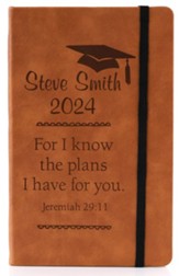 Personalized, Graduation Notebook, Large, Tan
