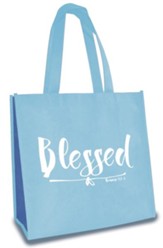 Blessed, Eco Tote, Baby Blue