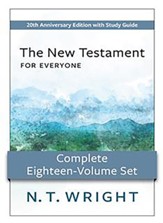 New Testament for Everyone Complete Eighteen-Volume Set: 20th Anniversary Edition with Study Guide