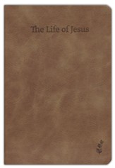 Life of Jesus for Adults - leather look brown