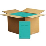ERV Holy Bible--soft leather-look, teal, case of 24