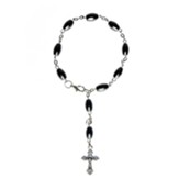 Hematite Rosary Charm Bracelet