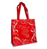 For God So Loved The World, Eco Tote, Red