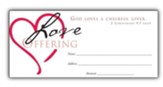 Love Offering, Value Envelopes, Pack of 100, Bill size
