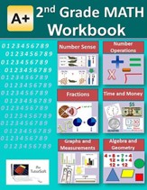 A+ Math 2nd Grade Workbook (eBook) -  125 Worksheets, 15 Chapter Tests & Answer Keys - PDF Download [Download]