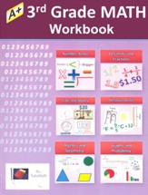 A+ Math 3rd Grade Workbook (eBook) -  130 Worksheets, 15 Chapter Tests & Answer Keys - PDF Download [Download]