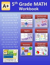 A+ Math 5th Grade Workbook (eBook) -  138 Worksheets, 19 Chapter Tests & Answer Keys - PDF Download [Download]