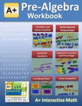 A+ Math Pre-Algebra (7th/8th Grade)  Workbook (eBook) - 117 Worksheets, 16 Chapter Tests & Answer Keys - PDF Download [Download]