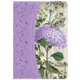 Purple Hydrangea Zippered Journal