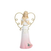 She Believed She Could Angel Holding Butterfly Figurine