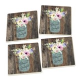 Blessed & Grateful Coasters, Set of 4