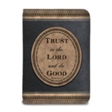 Trust in the Lord Zippered Journal, Brown and Black