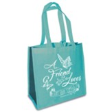 A Friend Loves At All Times Eco Tote, Teal