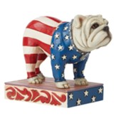 Patriotic Bulldog Figurine