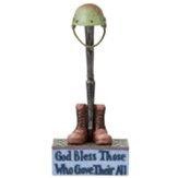 God Bless Those Who Gave Their All Battlefield Cross Figurine