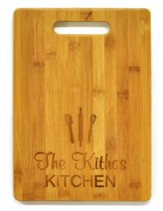 Personalized, Bamboo Cutting Board, with Handle,   Kitchen Utensils