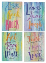 Multicolored Wood Planks Encouragement Cards, Box of 12