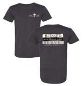 Pastor, Blessed Are Those Who Serve Long Body Shirt, Gray, Medium