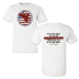One Nation Under God, Eagle Stamp, Shirt, White, Medium