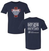 In God We Trust, Badge with Cross, Shirt, Navy, XX-Large
