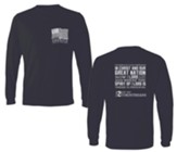 Land of the Free Long Sleeve Shirt, Navy, Small