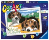 CreArt Painting by Numbers - Jack Russell Puppies